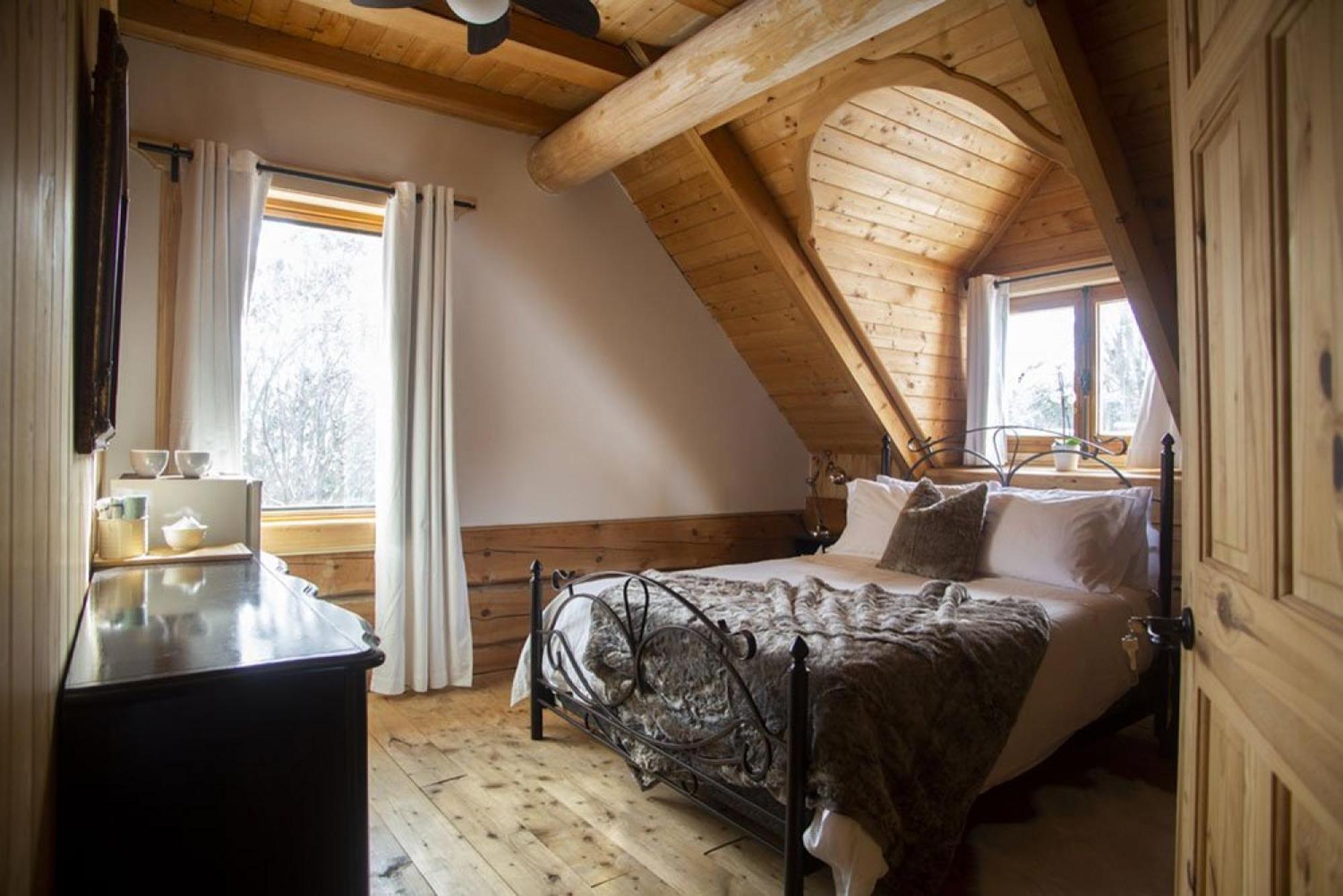 Hebergement "La Maison En Bois Rond" Sainte-Marie Camera foto